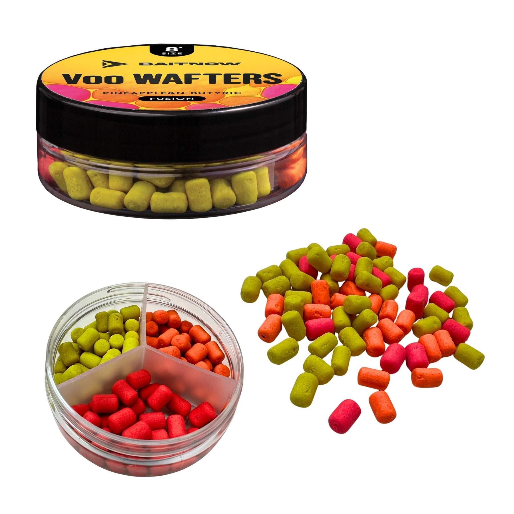 Baitnow Method Feeder Wafters Pineapple N-Butyric Size 8