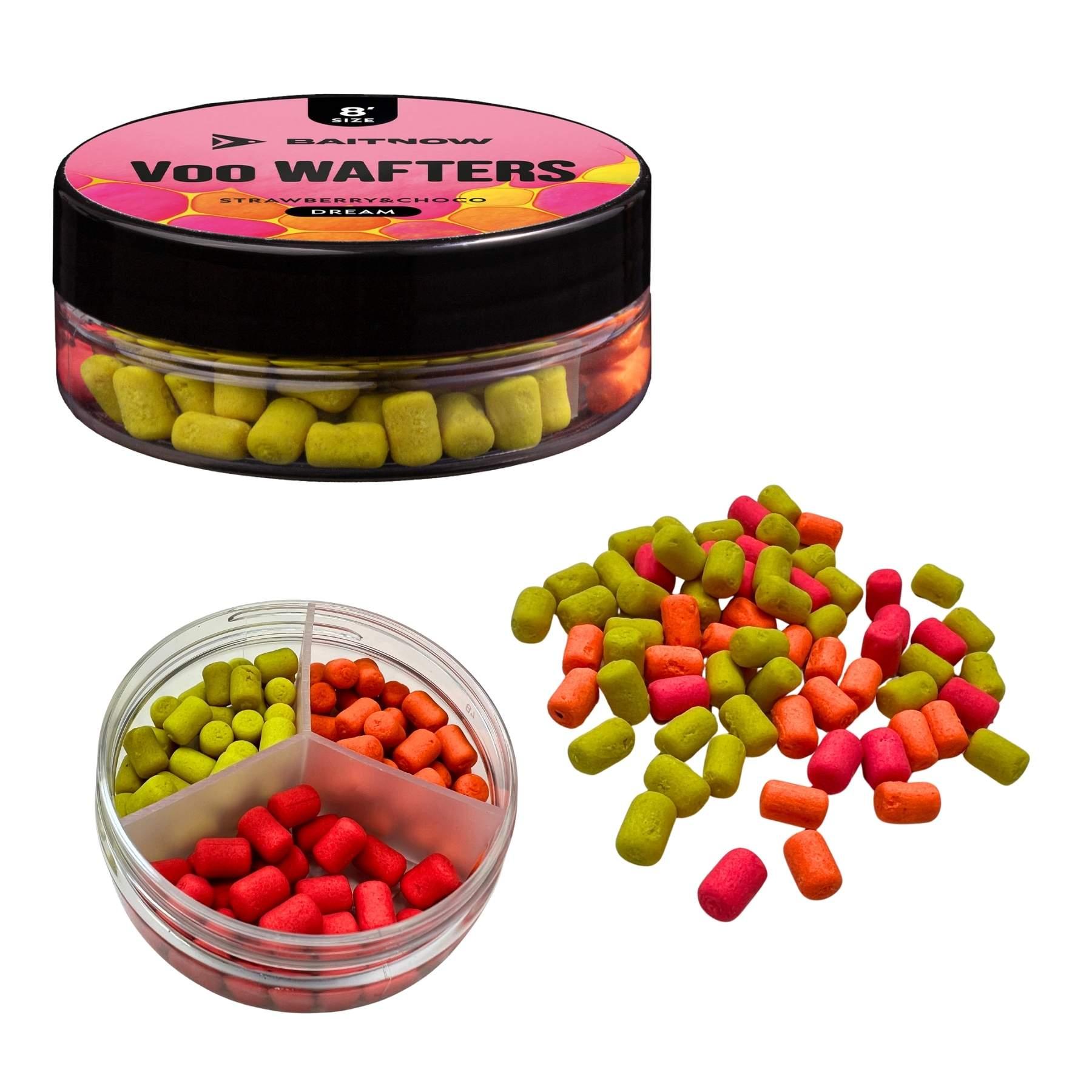 Baitnow Method Feeder Wafters Strawberry chocolate Size 8