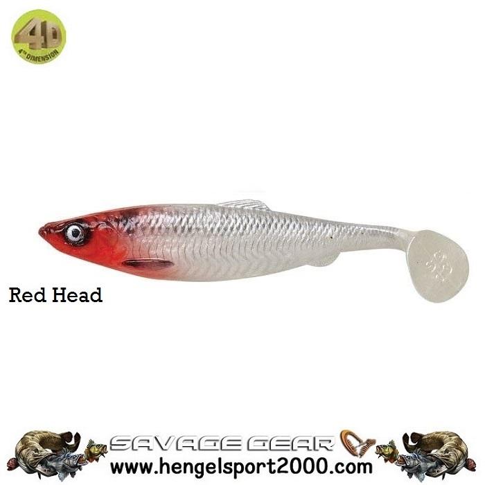 Savage Gear 4D Herring Shad 9 cm | Red Head