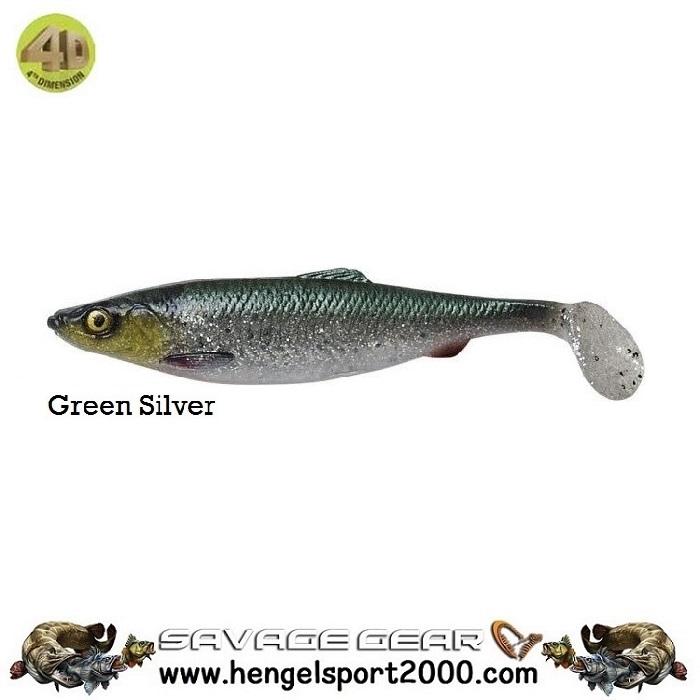 Savage Gear 4D Herring Shad 19 cm | Green Silver