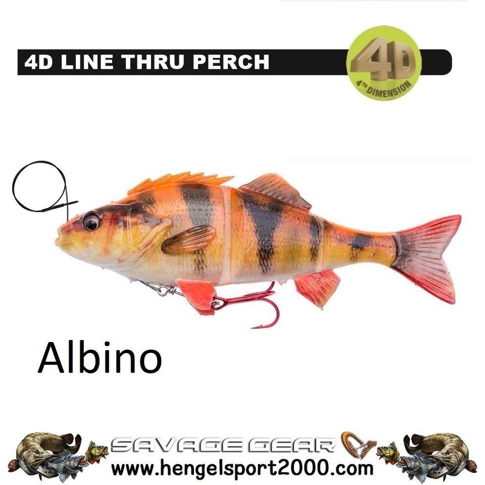 Savage Gear 4D Line Thru Perch 17 cm | Albino