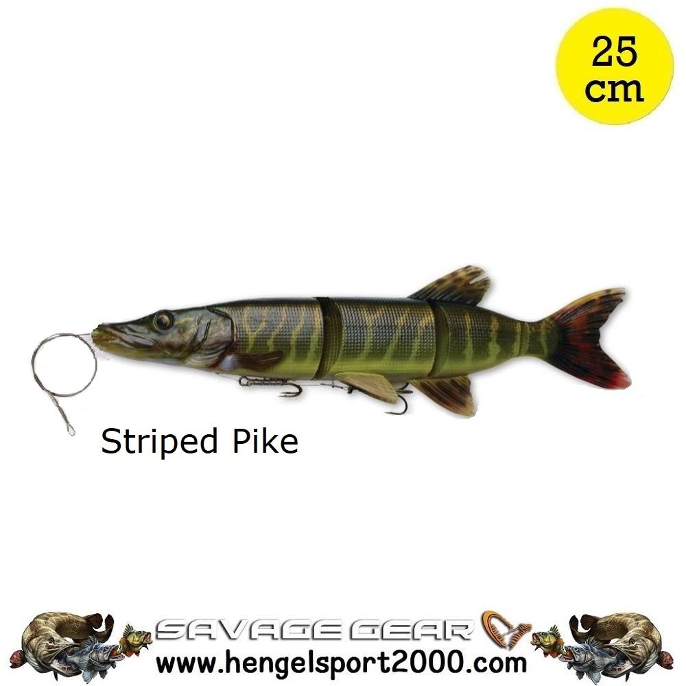 Savage Gear 4D Line Thru Pike 25 cm | Striped Pike