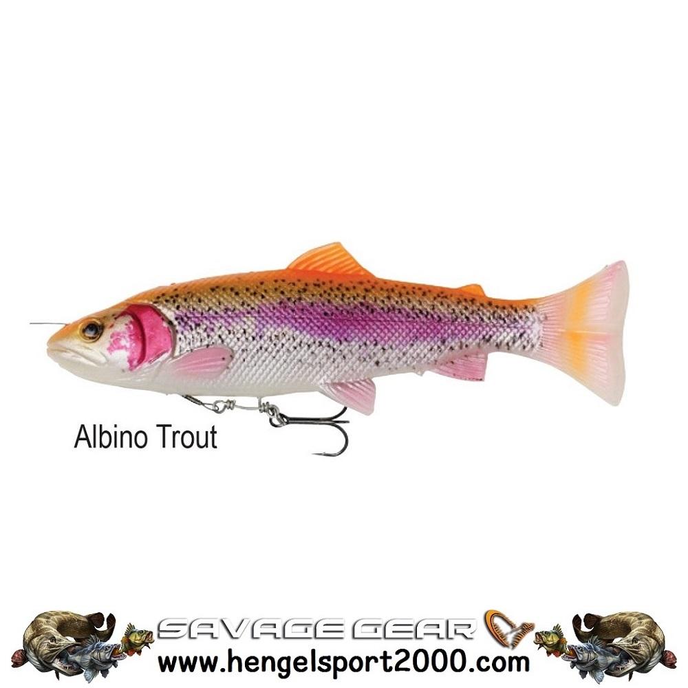 Savage Gear 4D Line Thru Pulse Tail Trout 16 cm | Albino Trout