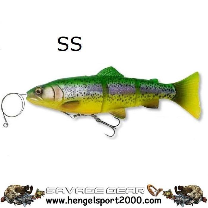 Savage Gear 4D Line Thru Trout 20 cm | Green Silver MS