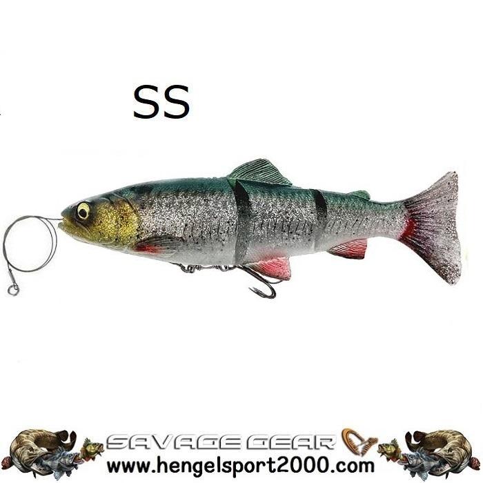 Savage Gear 4D Line Thru Trout 20 cm | Green Silver SS