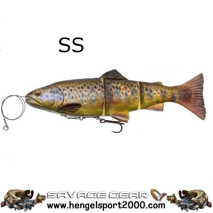 Savage Gear 4D Line Thru Trout 25 cm | Green Silver SS