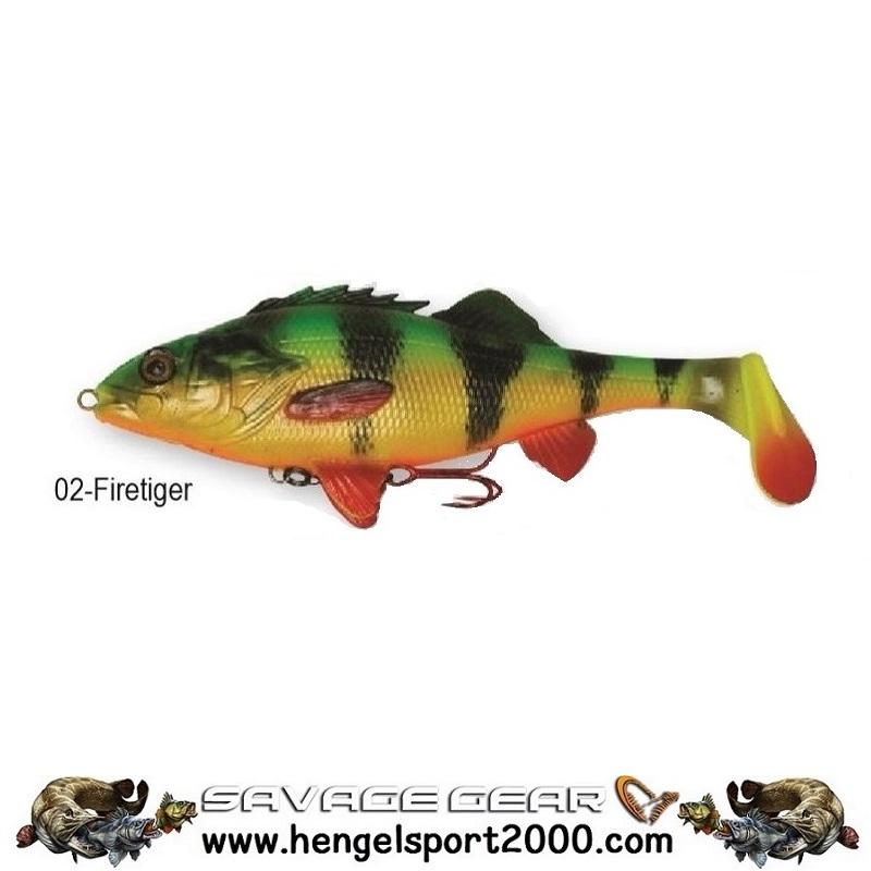 Savage Gear 4D Perch Shad 12.5 cm | Firetiger