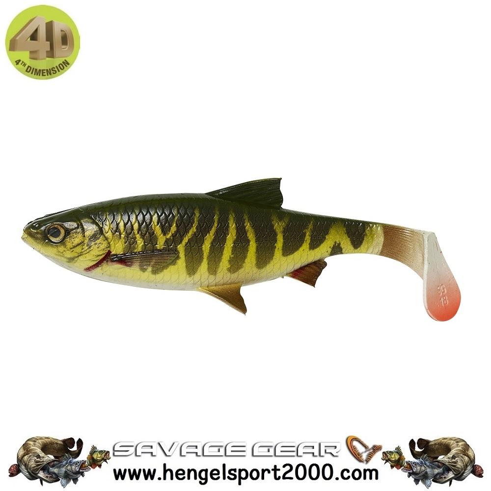 Savage Gear 4D River Roach 18 cm | Green Silver UV