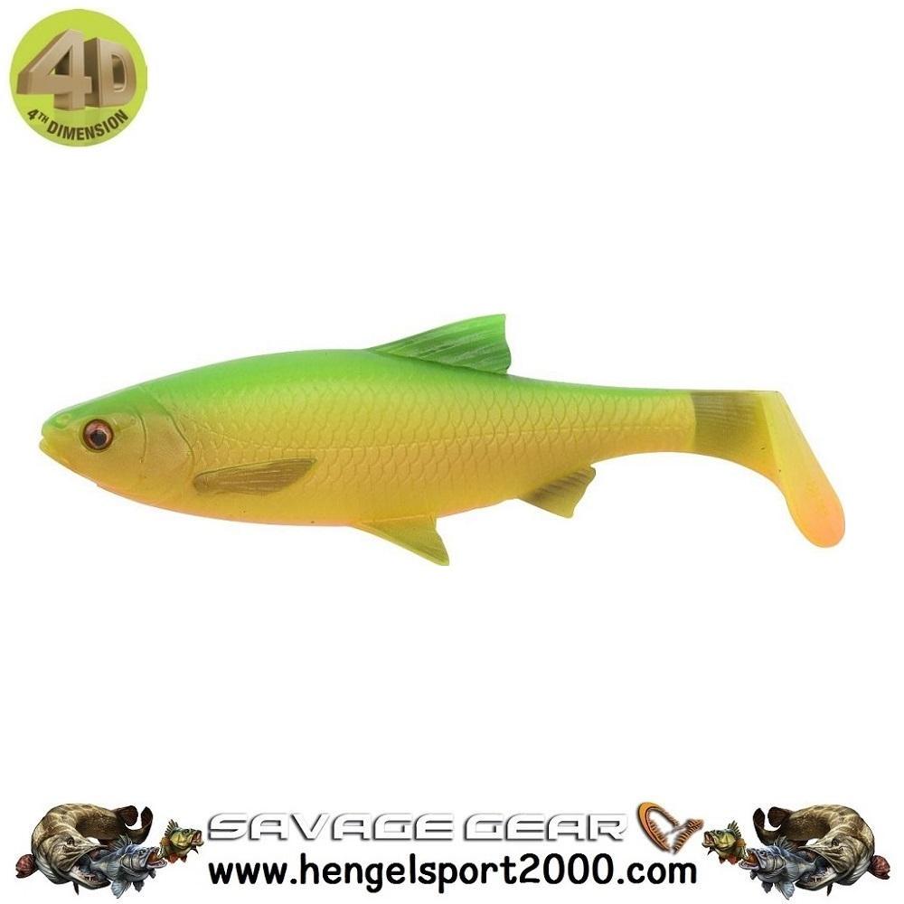 Savage Gear 4D River Roach 22 cm | Green Silver UV