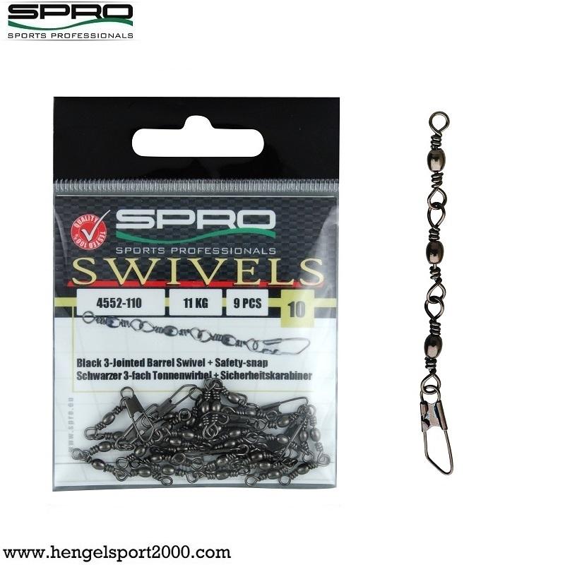 Spro 3 Jointed Swivel With Safety Snap