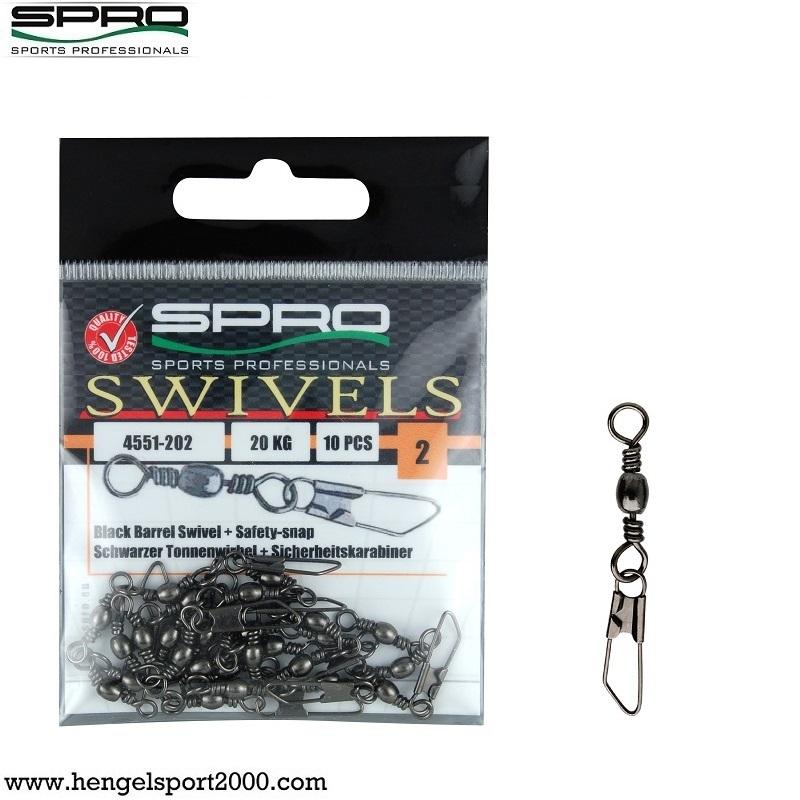 Spro Barrel Swivel With Safety Snap