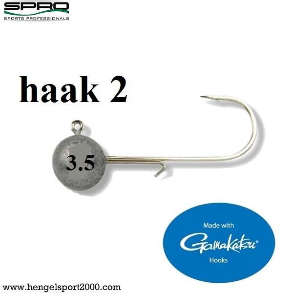 Spro Round Jig head Hooks Size 2 (4 stuks) | 5 gram