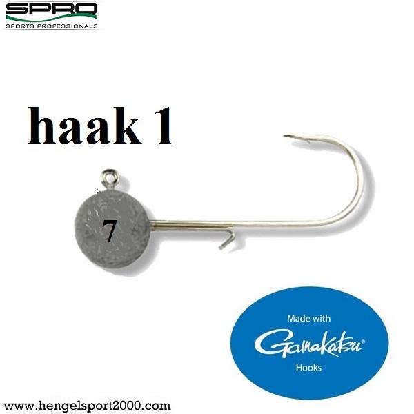 Spro Round Jig head Hooks Size 1 (4 stuks) | 7 gram