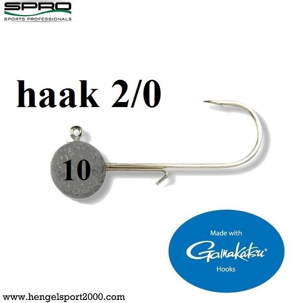 Spro Round Jig head Hooks Size 2-0 (4 stuks) | 5 gram