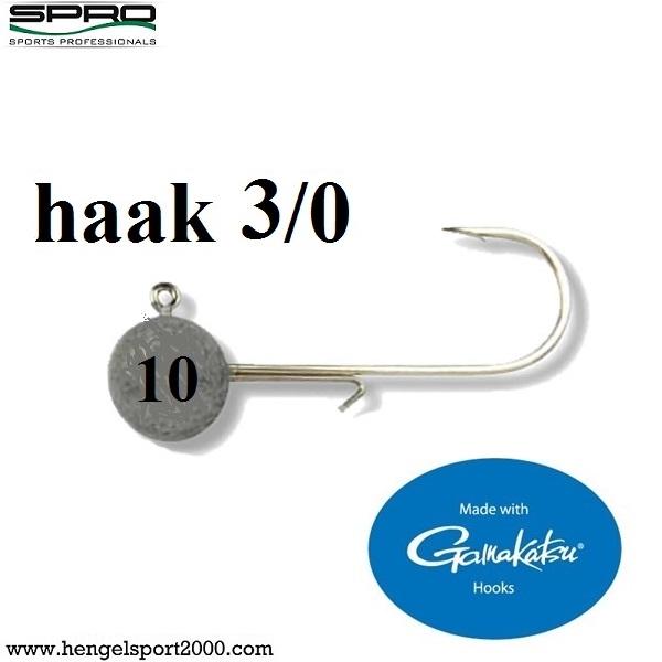 Spro Round Jig head Hooks Size 3-0 (4 stuks) | 14 gram
