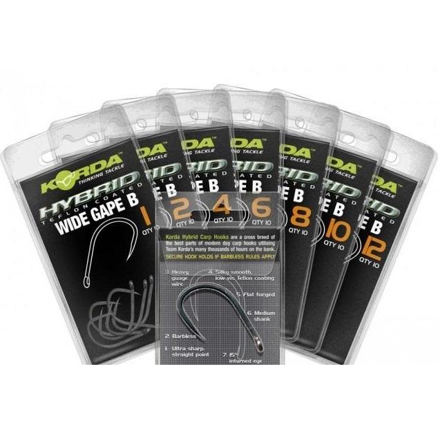 Korda Wide Gape Barbless Hook